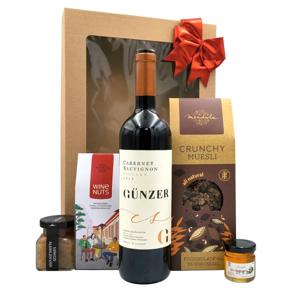 „Wine & Vitality - Red„ bor ajándékcsomag rendelés - ajándék házhozszállítás