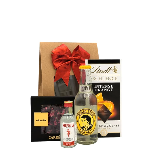 „ChocoGin - English„ gin ajándékcsomag rendelés - ajándék házhozszállítás