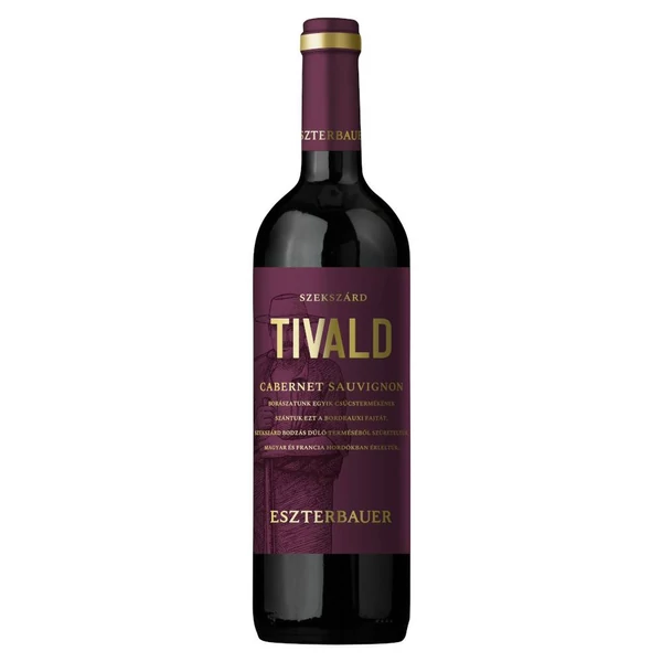 ESZTERBAUER Tivald Cabernet Sauvignon 2021 (0,75l) - Száraz vörösbor - Ital Rendelés - Ital Házhozszállítás - Borkereskedés