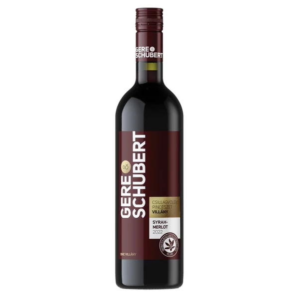 GERE & SCHUBERT Syrah-Merlot 2023 (0,75l) - Száraz vörösbor - Ital Rendelés - Ital Házhozszállítás - Borkereskedés