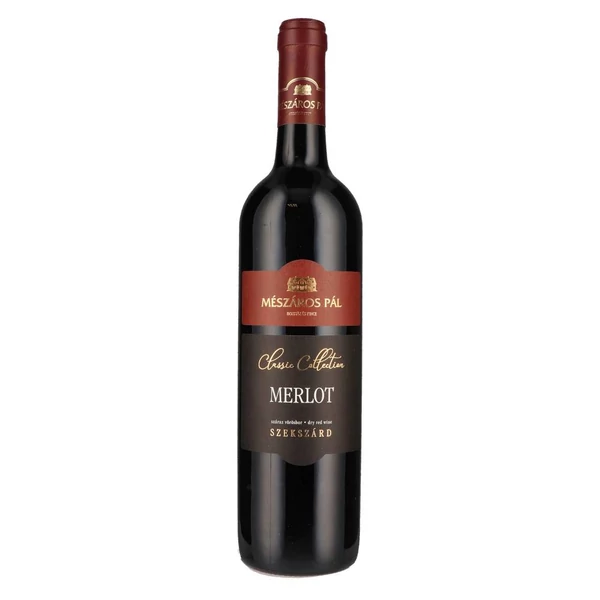 MÉSZÁROS PÁL Merlot 2023 (0,75l) - Száraz vörösbor - Ital Rendelés - Ital Házhozszállítás - Borkereskedés