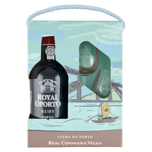 ROYAL OPORTO Ruby + dd, pohár (0,75l) - Édes vörösbor - Ital Rendelés - Ital Házhozszállítás - Borkereskedés