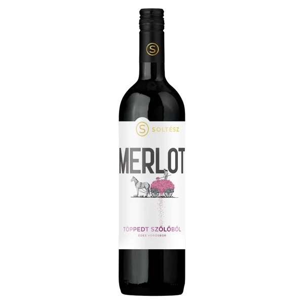 SOLTÉSZ Töppedt Merlot 2024 (0,75l) - Száraz vörösbor - Ital Rendelés - Ital Házhozszállítás - Borkereskedés