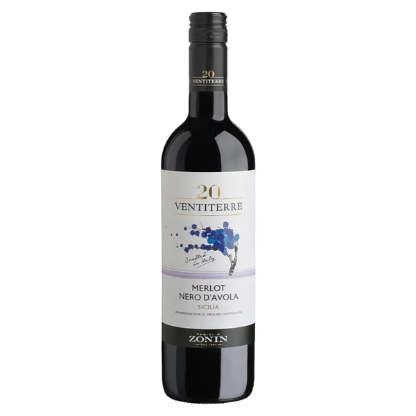 ZONIN Ventiterre Nero D'Avola 2022 (0,75l) - Száraz vörösbor - Ital Rendelés - Ital Házhozszállítás - Borkereskedés
