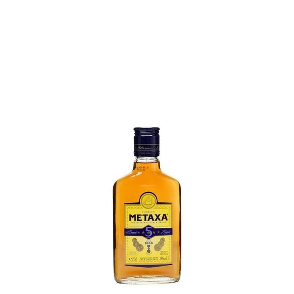METAXA 5* brandy (0,2l - 38%) - Ital Rendelés - Ital Házhozszállítás - Ital Park