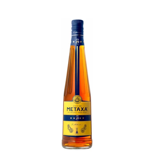 METAXA 5* brandy (0,5l - 38%) - Ital Rendelés - Ital Házhozszállítás - Ital Park