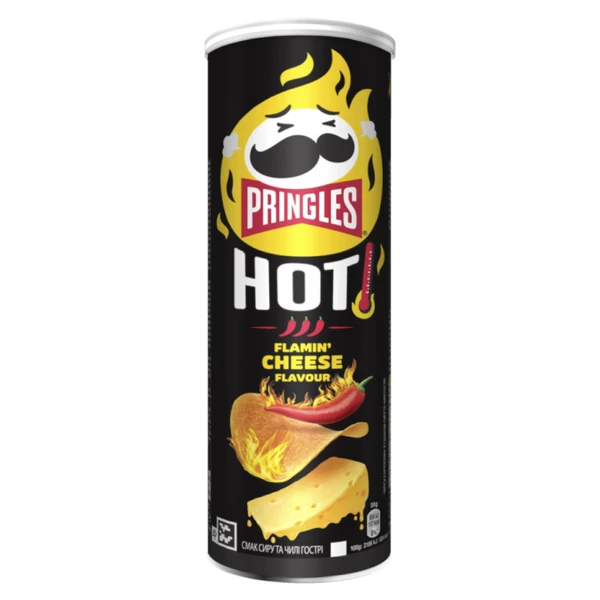 PRINGLES HOT Flamin Cheese chips (160g) - Chips Rendelés - Chips Házhozszállítás - Ital Park