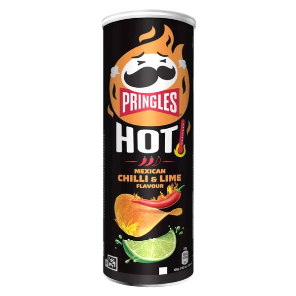 PRINGLES HOT Mexican Chili & Lime chips (160g) - Chips Rendelés - Chips Házhozszállítás - Ital Park