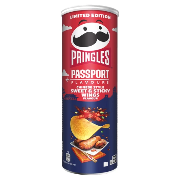 PRINGLES Passport Chinese Style Sweet & Sticky Wings chips (165g) - Chips Rendelés - Chips Házhozszállítás - Ital Park