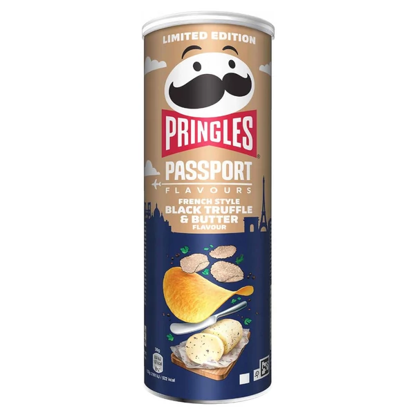 PRINGLES Passport French Style Black Truffle & Butter chips (165g) - Chips Rendelés - Chips Házhozszállítás - Ital Park
