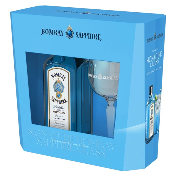 BOMBAY SAPPHIRE gin PDD + pohár (0,7l - 40%) - Ital Rendelés - Ital Házhozszállítás - Ital Park