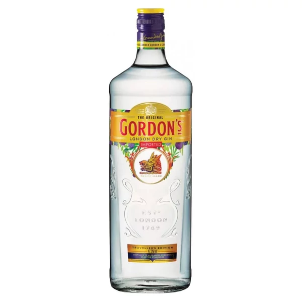GORDON'S London Dry gin (1,0l - 37,5%) - Ital Rendelés - Ital Házhozszállítás - Ital Park