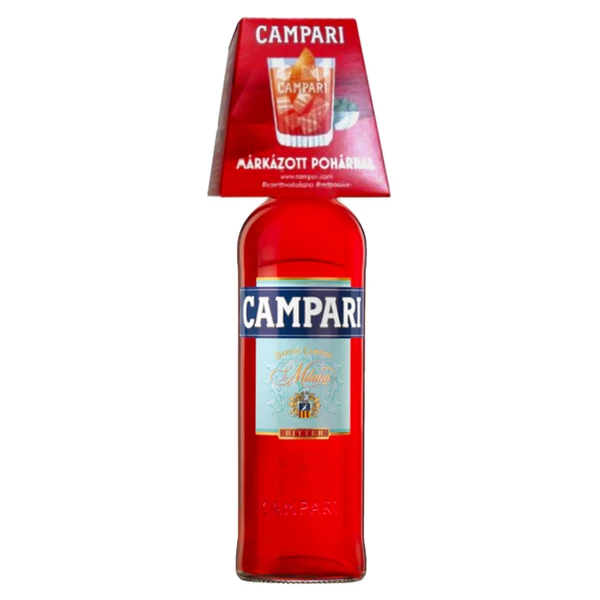 CAMPARI likőr + pohár (0,7l - 25%) - Ital Rendelés - Ital Házhozszállítás - Ital Park