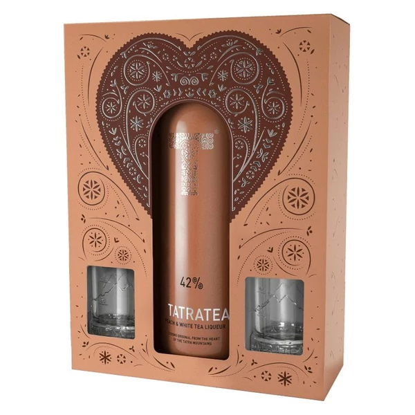 TATRATEA Őszibarackos Tea PDD + pohár likőr (0,7l - 42%) - Ital Rendelés - Ital Házhozszállítás - Ital Park