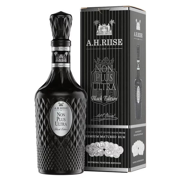 A.H. RIISE Non Plus Ultra Black Edition rum + dd (0,7l - 42%) - Ital Rendelés - Ital Házhozszállítás - Ital Park