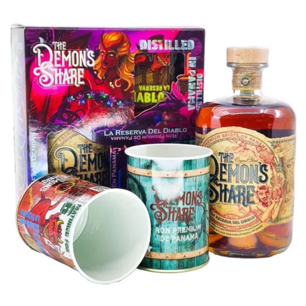 THE DEMON'S SHARE  6 Years rum PDD + pohár (0,7l - 40%) - Ital Rendelés - Ital Házhozszállítás - Ital Park