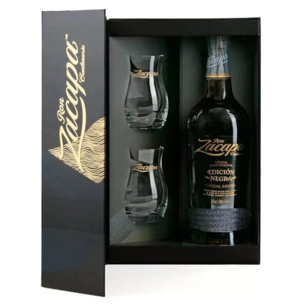RON ZACAPA Edición Negra rum + dd, pohár (0,7l - 43%) - Ital Rendelés - Ital Házhozszállítás - Ital Park