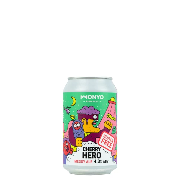 MONYO Cherry Hero sör (0,33l -  4.3%) - Ital Rendelés - Ital Házhozszállítás - Ital Park