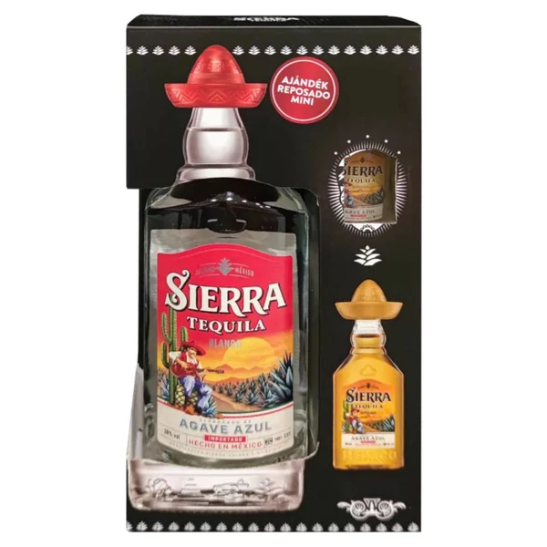 SIERRA TEQUILA Blanco tequila + dd, Reposado 0,05l (0,7l - 38%) - Ital Rendelés - Ital Házhozszállítás - Ital Park