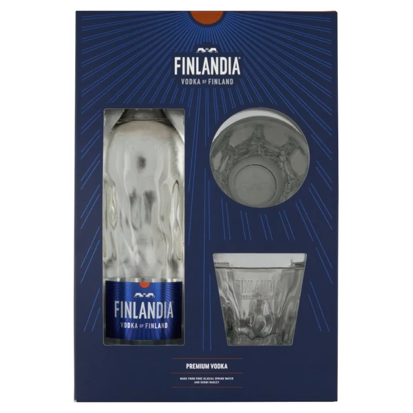 FINLANDIA vodka + dd, pohár (0,7l - 40%) - Ital Rendelés - Ital Házhozszállítás - Ital Park