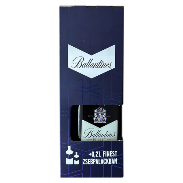 BALLANTINE'S Finest whisky + dd, Finest 0,2l (0,7l - 40%) - Ital Rendelés - Ital Házhozszállítás - Ital Park