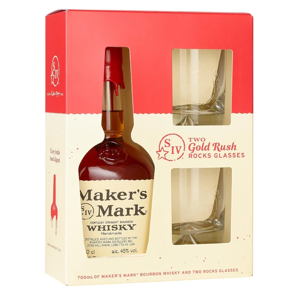 MAKER'S MARK whisky + pohár (0,7l - 45%) - Ital Rendelés - Ital Házhozszállítás - Ital Park