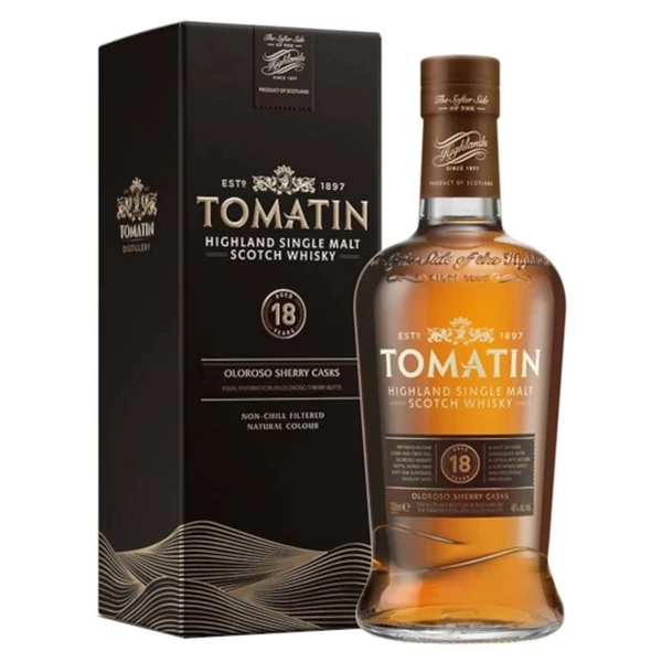 TOMATIN 18 Years whisky PDD (0,7l - 46%) - Ital Rendelés - Ital Házhozszállítás - Ital Park