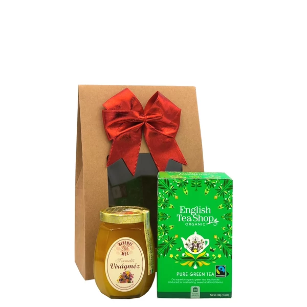 „Honey Tea Ritual - Green„ ajándékcsomag rendelés - ajándék házhozszállítás