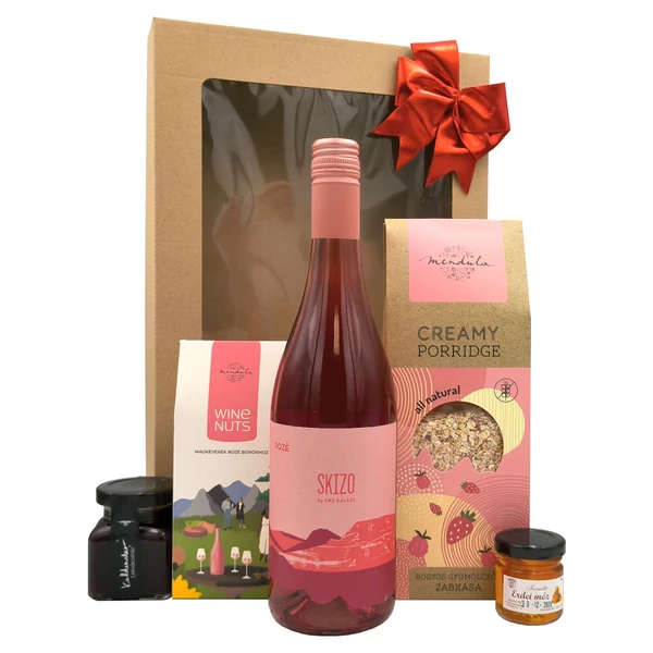 „Wine & Vitality - Rosé„ bor ajándékcsomag rendelés - ajándék házhozszállítás