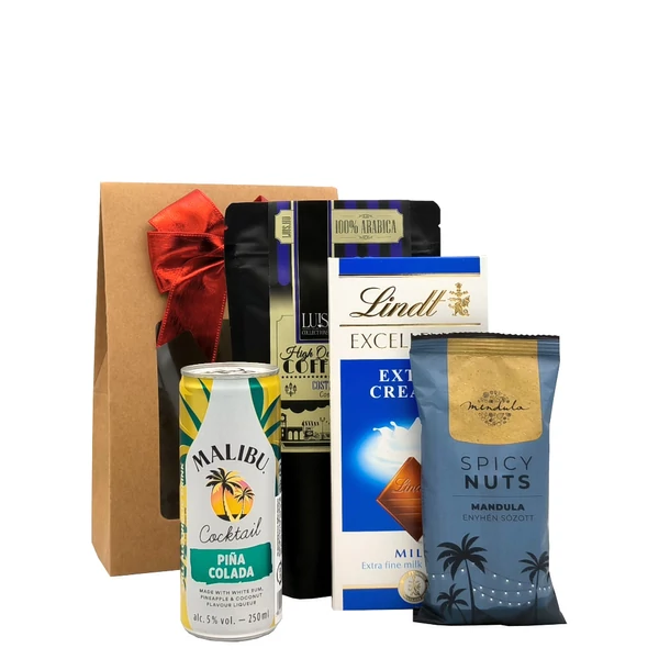 „Corazón Caribe - Malibu„ rum ajándékcsomag rendelés - ajándék házhozszállítás