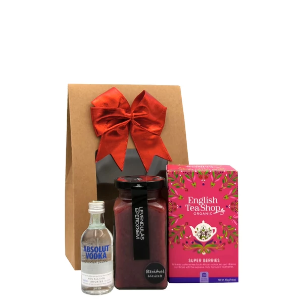 „Absolut Strawberry„ vodka ajándékcsomag rendelés - ajándék házhozszállítás