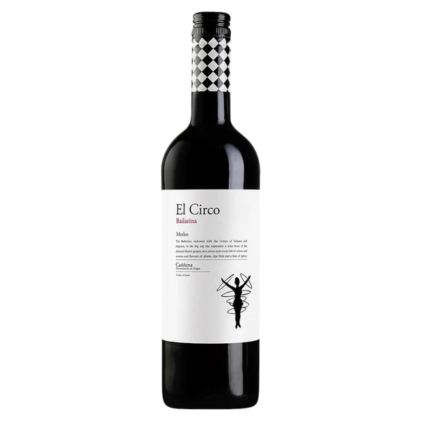 GRANDES VINOS El Circo Merlot 2023 (0,75l) - Száraz vörösbor - Ital Rendelés - Ital Házhozszállítás - Borkereskedés