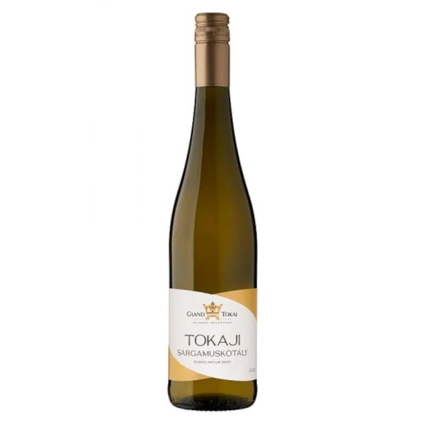 GRAND TOKAJ Sárgamuskotály 2025 (0,75l) - Félédes fehérbor - Ital Rendelés - Ital Házhozszállítás - Borkereskedés