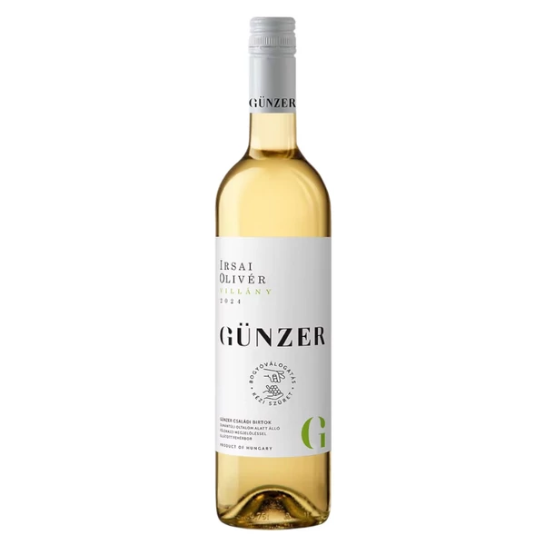 GÜNZER ZOLTÁN Irsai Olivér 2025 (0,75l) - Száraz fehérbor - Ital Rendelés - Ital Házhozszállítás - Borkereskedés