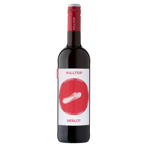 HILLTOP Merlot 2021 (0,75l) - Száraz vörösbor - Ital Rendelés - Ital Házhozszállítás - Borkereskedés