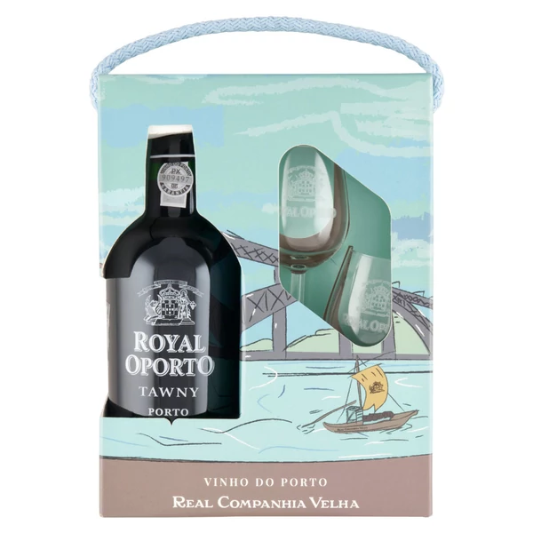 ROYAL OPORTO Tawny + dd, pohár (0,75l) - Édes vörösbor - Ital Rendelés - Ital Házhozszállítás - Borkereskedés