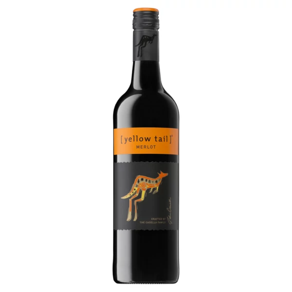 YELLOW TAIL Merlot 2022 (0,75l) - Száraz vörösbor - Ital Rendelés - Ital Házhozszállítás - Borkereskedés