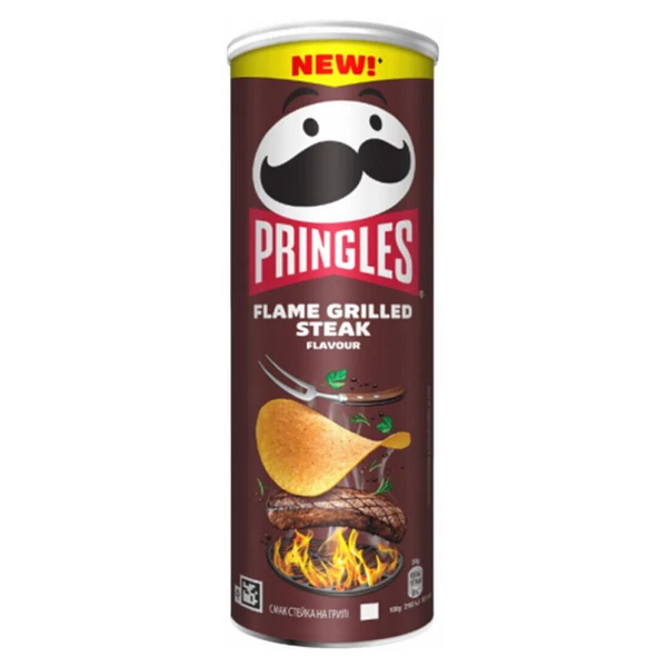 PRINGLES Flamed Grilled Steak chips (165g) - Chips Rendelés - Chips Házhozszállítás - Ital Park