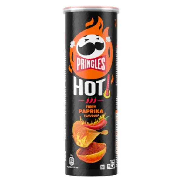 PRINGLES Hot Fiery Paprika chips (165g) - chips rendelés - Chips Rendelés - Chips Házhozszállítás - Ital Park