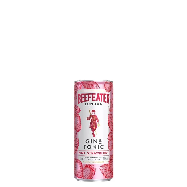 BEEFEATER Pink Strawberry gin + Tonic long drink (0,25 l - 4,9%) - Ital Rendelés - Ital Házhozszállítás - Ital Park