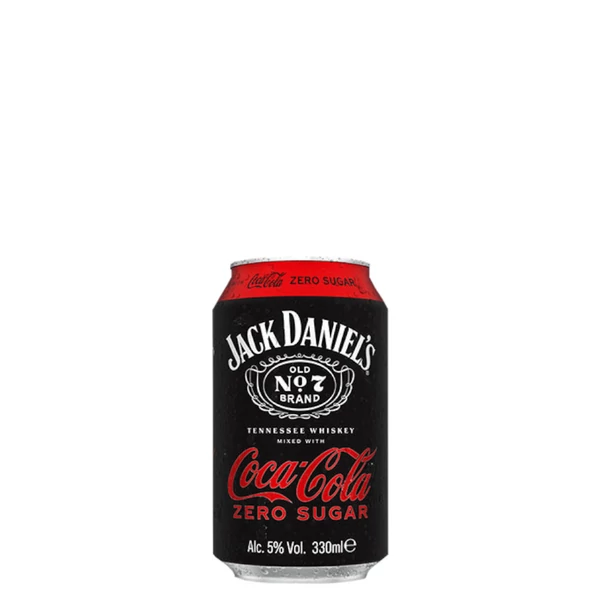 JACK DANIEL'S whisky &amp; Coca Cola ZERO (0,33l - 5%) - Ital Rendelés - Ital Házhozszállítás - Ital Park