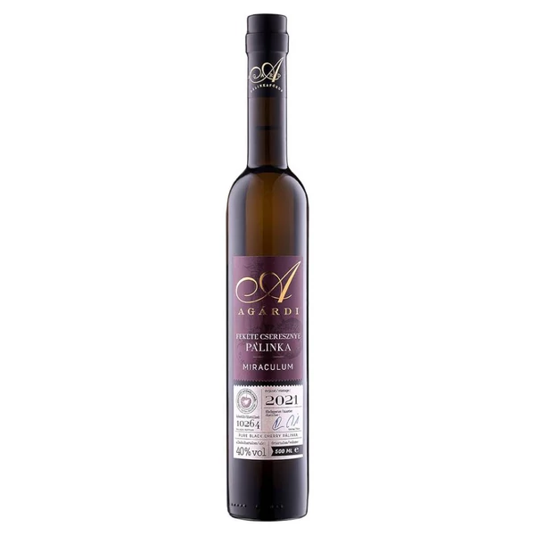 AGÁRDI Fekete Cseresznye pálinka (0,5l - 40%) - Ital Rendelés - Ital Házhozszállítás - Ital Park
