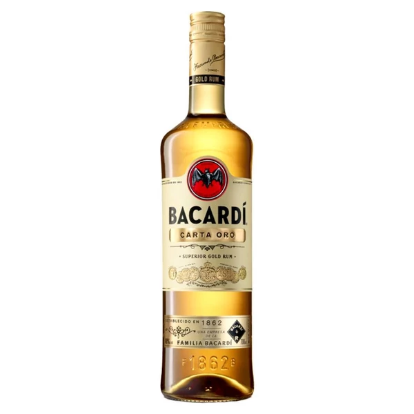 BACARDI Carta Oro gold rum (0,7l - 37,5%) - Ital Rendelés - Ital Házhozszállítás - Ital Park