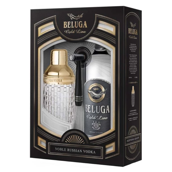 BELUGA Gold Line vodka + dd, shaker (0,7l - 40%) - Ital Rendelés - Ital Házhozszállítás - Ital Park