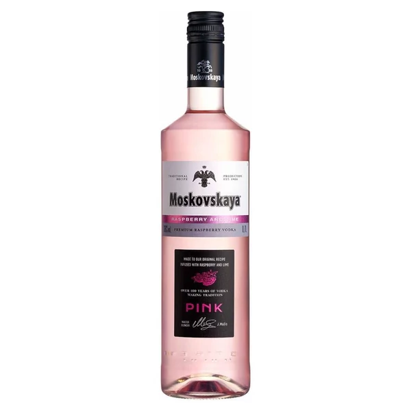 MOSKOVSKAYA Pink Raspberry-Lime vodka (0,7l - 38%) - Ital Rendelés - Ital Házhozszállítás - Ital Park