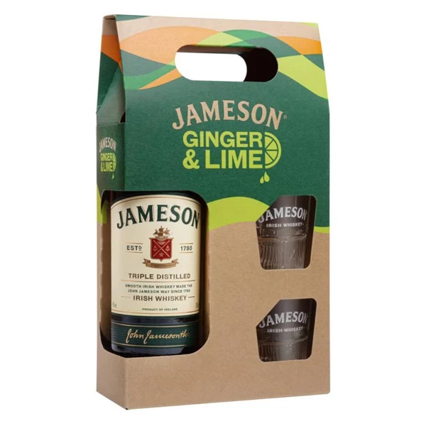 JAMESON whisky + dd, pohár  (0,7l - 40%) - Ital Rendelés - Ital Házhozszállítás - Ital Park