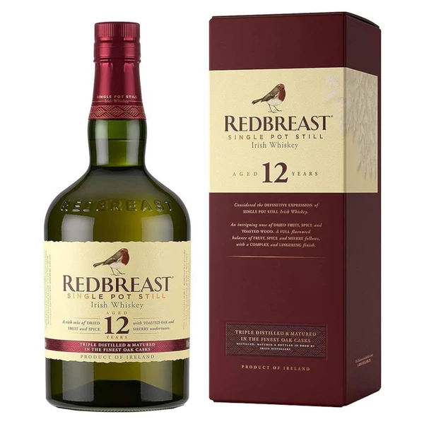 REDBREAST 12 Years whisky PDD (0,7l - 40%) - Ital Rendelés - Ital Házhozszállítás - Ital Park