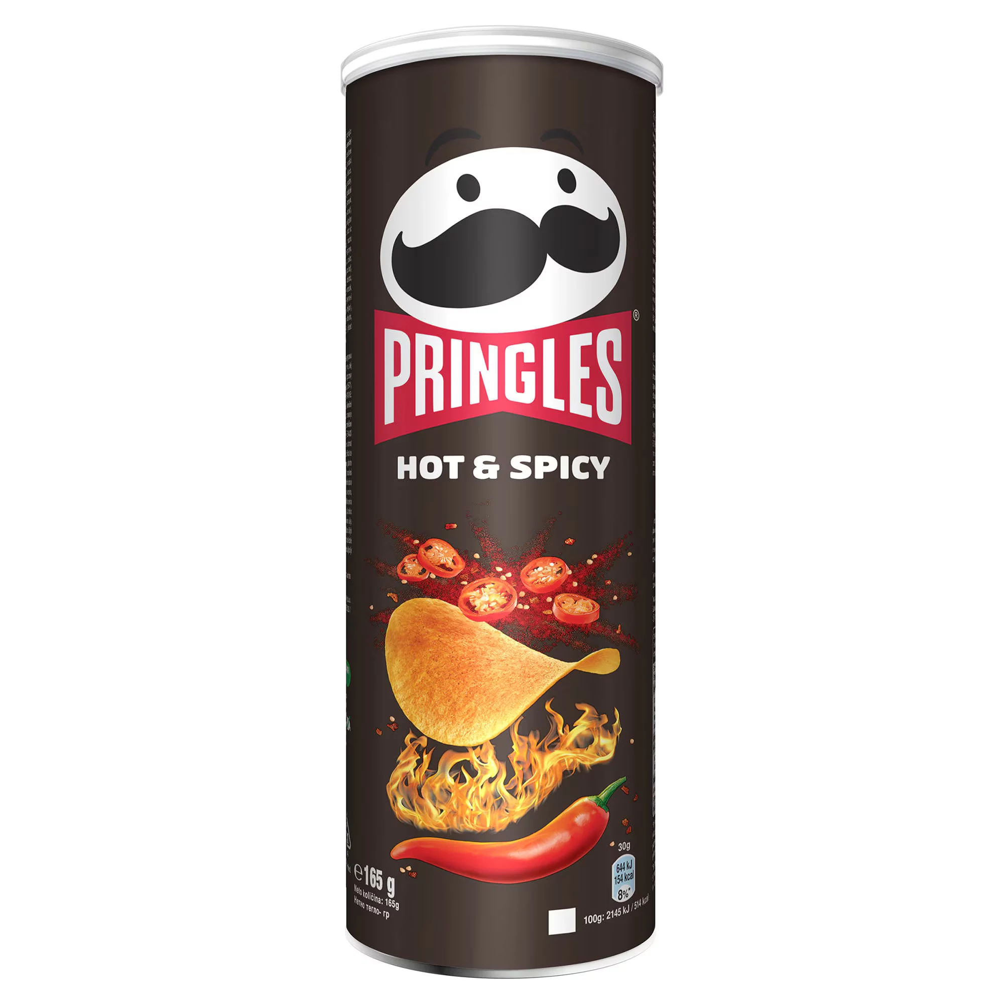 PRINGLES Hot & Spicy chips (165g)