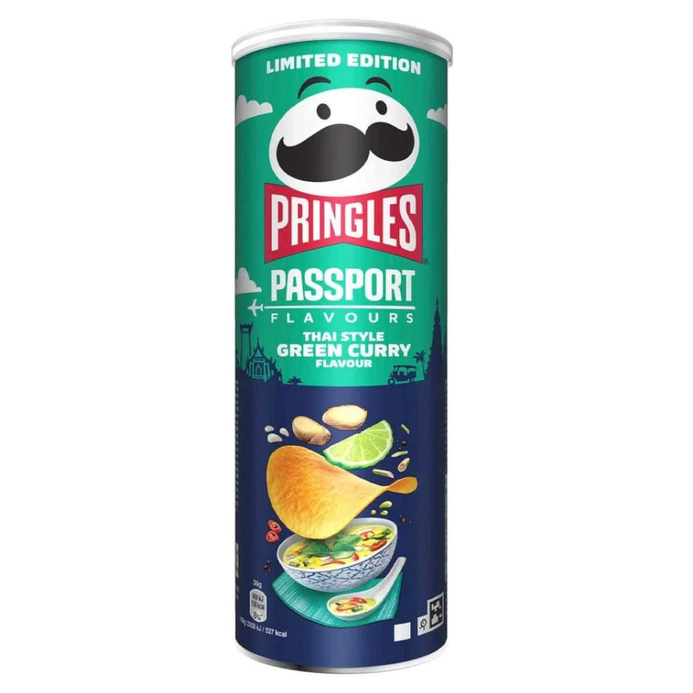 PRINGLES Passport Thai Style Green Curry chips (165g)