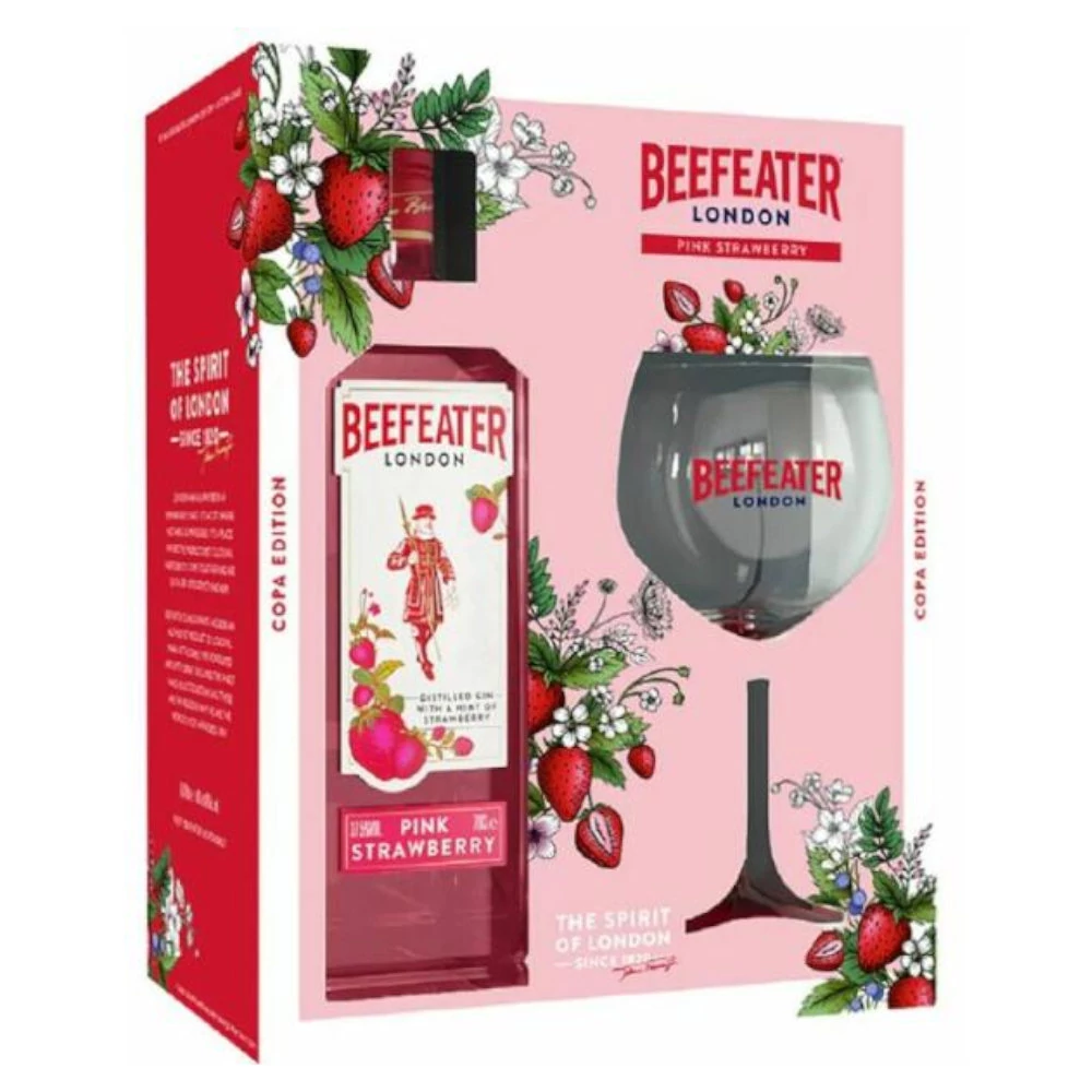 BEEFEATER Pink Strawberry gin  + dd, pohár (0,7 l - 37,5%)